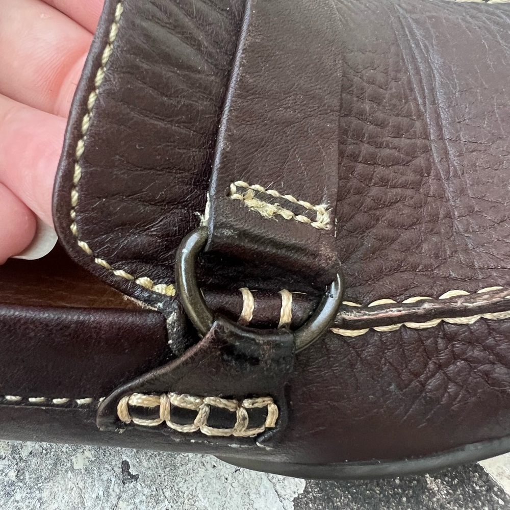Born Loafers Women's Leather Dark Brown Size 7M W2765 - Picture 9 of 15